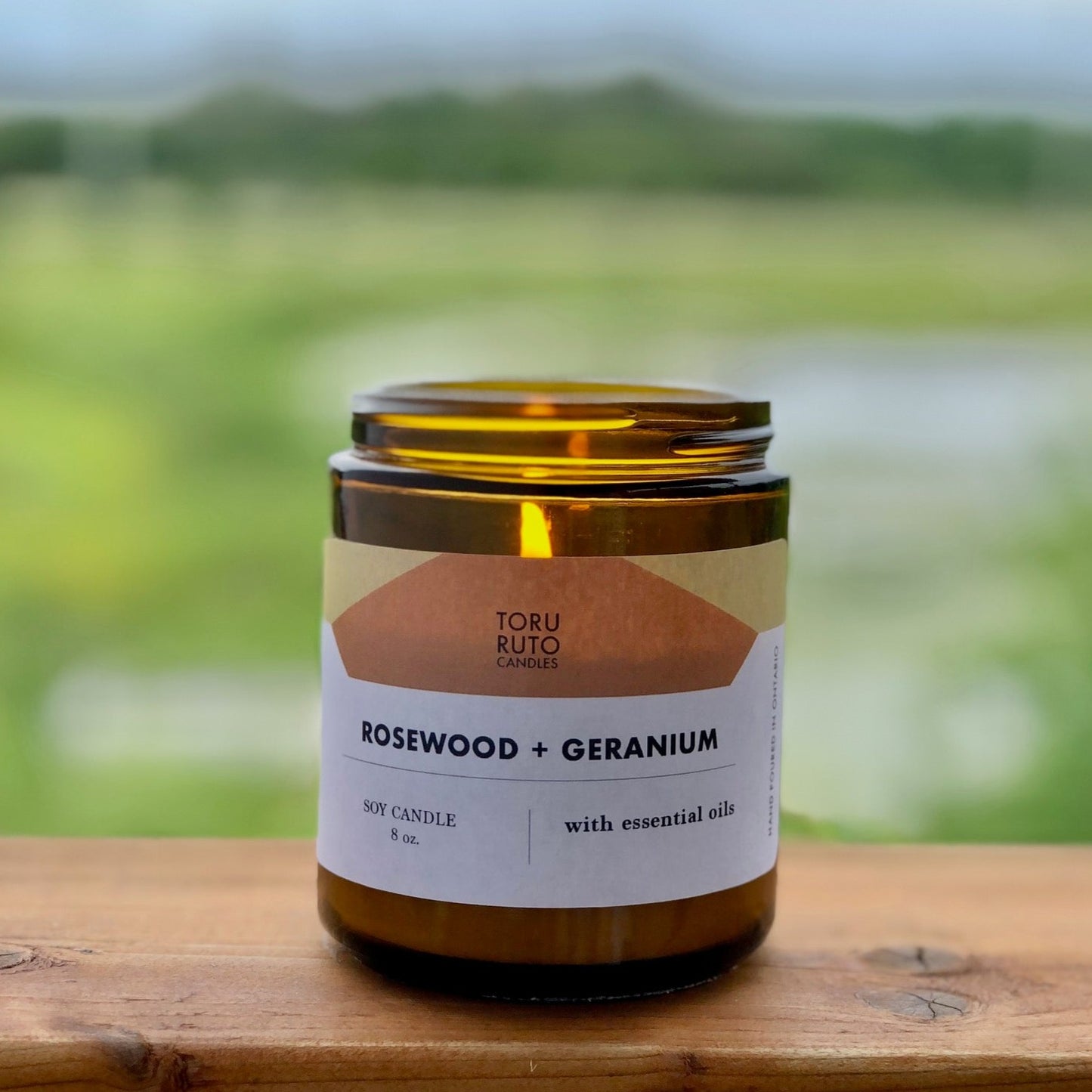 Rosewood + Geranium - SOY CANDLE