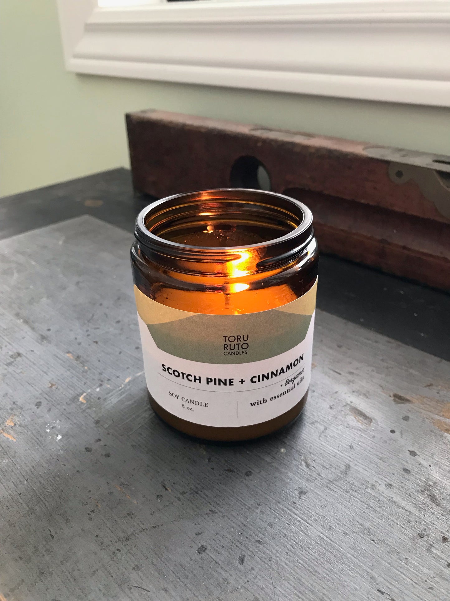 Scotch Pine + Cinnamon with Bergamot - SOY CANDLE